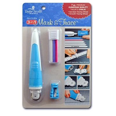 Afbeelding van Taylor Seville Originals 3 in 1 Mark &amp; Trace Kleermakers Krijt en Tracering Wiel Set