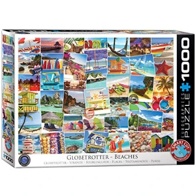 Afbeelding van Eurographics puzzel Globetrotter Beaches 1000 stukjes