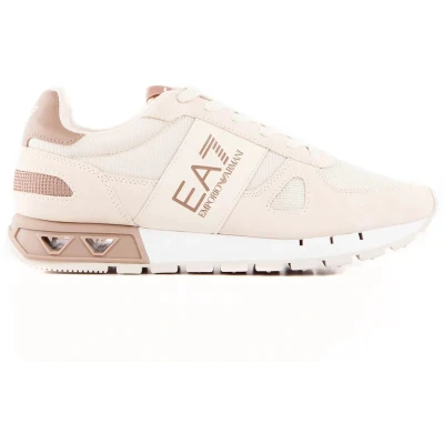 Afbeelding van EA7 Emporio Armani Unisex Sneakers laag, Maat: 40, Whitecap grey/portbell Leer en textiel