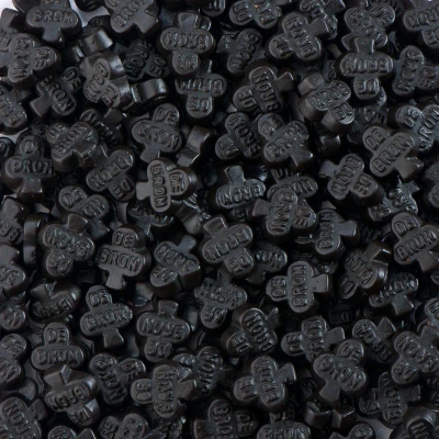 Afbeelding van De Bron Zoute Klavertjes Suikervrij 1 kg