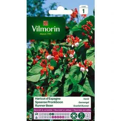 Afbeelding van Vilmorin Spaanse pronkboon gemengd Runner Bean