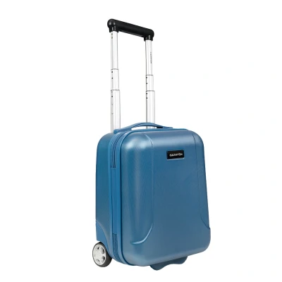 Afbeelding van CarryOn Skyhopper Underseat Reiskoffer 40 x 30 20 cm Harde Trolley Koffer 19 Liter Lichtgewicht TSA slot Blauw
