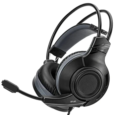Afbeelding van NiTHO ATLAS Gaming Hoofdtelefoon voor PS4/PS5/Switch/Xbox One/Xbox Series XS/PC/Mobile, Stereo met Opvouwbare Microfoon, 50mm Driver, Lichtgewicht Hoofdband Zwart