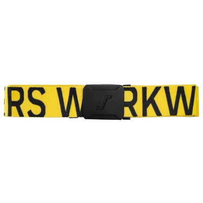 Afbeelding van Snickers 9004 Riem met logo Geel/Zwart