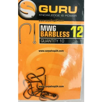 Afbeelding van Guru MWG Barbless Eyed (10pcs) Maat : 12