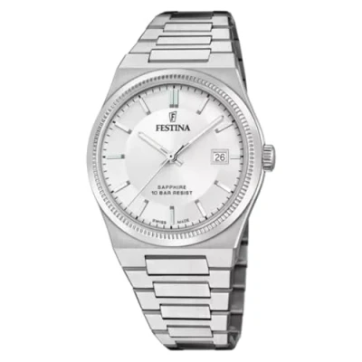Afbeelding van Festina Swiss MADE Horloge, Heren, Maat: One Size, Silver