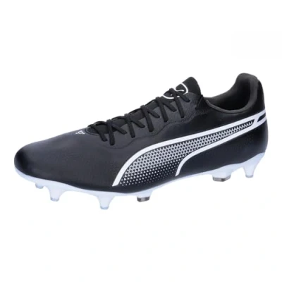 Afbeelding van Puma KING PRO MXSG Voetbalschoenen met metalen noppen, Heren, Maat: 47, Black/white Textiel/ synthetisch