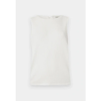 Afbeelding van TOM Tailor Denim Structured WITH BOW Top, Dames, Maat: XXL, Off white