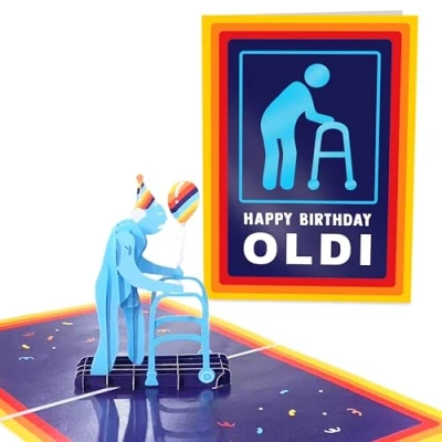 Afbeelding van Central 23 pop up 3D verjaardagskaart voor mama en papa, kaart, grappige vrouwen mannen, cadeaus vriendin, oma, opa, echtgenoot, echtgenote