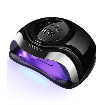Afbeelding van Aokyom 168 W nageldroger, uv led nagellamp voor nagels, gel nagellak nagellips met 4 timers, infraroodsensor, touchscreen, afneembare magnetische bodemplaat, geschikt alle