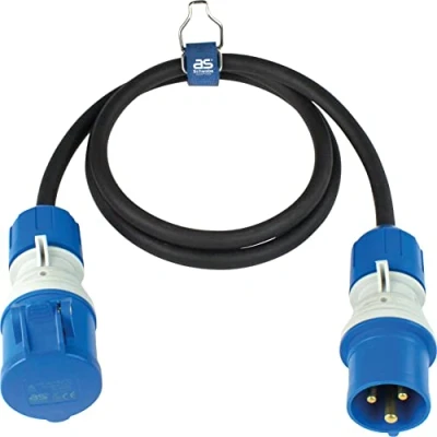 Afbeelding van AS Schwabe 61401 Stroom Verlengkabel Zwart, Blauw 5 m