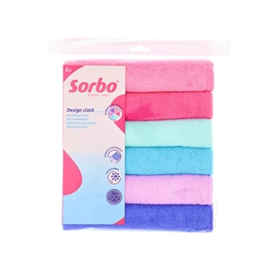 Afbeelding van Sorbo 6 stuks extra grote microvezelreinigingsdoeken, multifunctionele reinigingsdoeken, streepvrij, super absorberend en wasbaar doekdoekje, geschikt voor autoreiniging, huis, keuken, ramen