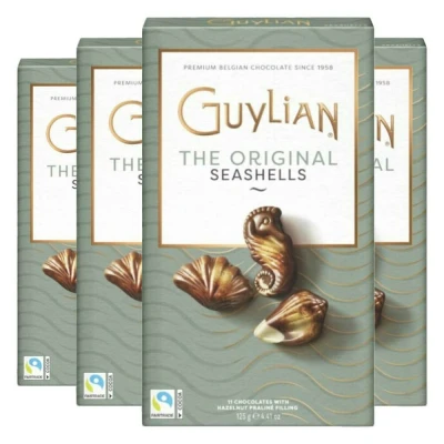 Afbeelding van 4x Guylian Chocolade Zeevruchten Original Praline 125 gr