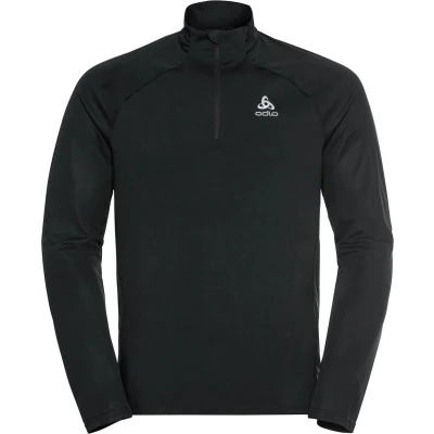 Afbeelding van Longsleeve Odlo Men Midlayer 1/2 Zip Essential Ceramiwarm Black S