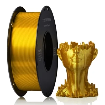 Afbeelding van Zijde PLA Filament 1.75mm 1kg, TINMORRY 3D Printing Materialen voor Printer, 1 Spoel, Goud