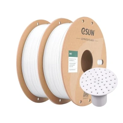 Afbeelding van eSUN PET Filament 1.75mm, met hoge taaiheid, 1KG Spoel (2.2 LBS) 3D Printing voor Printers (Wit 2KG, 2KG)