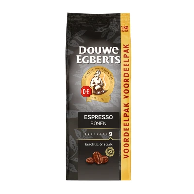 Afbeelding van 4 stuks Douwe Egberts koffiebonen Espresso Voordeelpak kg
