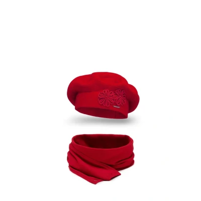 Afbeelding van Vivisence SET Sjaal, Dames, Maat: One Size, Red