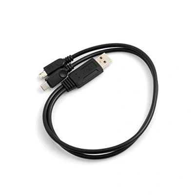 Afbeelding van System S Y kabel USB 2.0 type A splitter naar 2X Micro 39 cm datakabel oplaadkabel