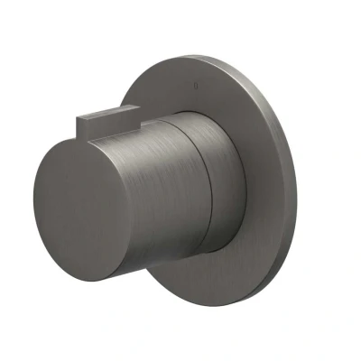 Afbeelding van IVY Pact afbouwdeel inbouw stopkraan symmetry Geborsteld Metal Black PVD