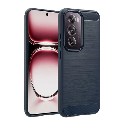 Afbeelding van Oppo Reno 12 Hoesje Siliconen en TPU (zacht) imoshion Softcase/Backcover Donkerblauw Telefoonhoesje