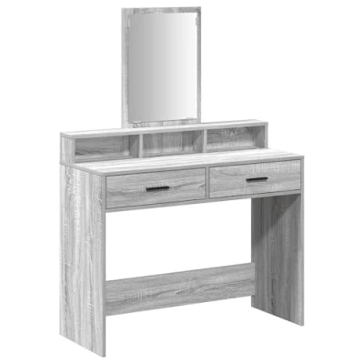 Afbeelding van vidaXL Grijze Sonoma Gefabriceerd Hout 100 x 41 140 cm Kaptafel