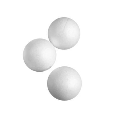 Afbeelding van Creotime Styropor model Ballen 6 Cm Wit 5 Stuks