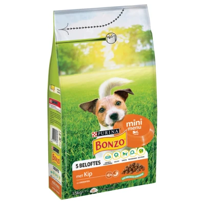 Afbeelding van Bonzo Mini Menu Hondenvoer Kip 1.5 kg
