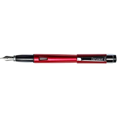 Afbeelding van Diplomat Vulpen Magnum Burned Rvs Rood Medium
