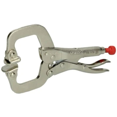 Afbeelding van KS Tools 115.1178 Las klem griptang met beweegbare spanbekken, 0 25mm