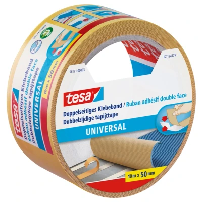 Afbeelding van Tesa dubbelzijdige tapijttape ft 50 mm x 10 m plakband