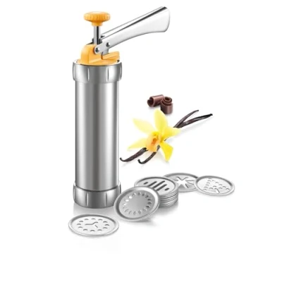 Afbeelding van Tescoma Biscuit Maker/Cake Decorator, Metaal Delícia, Plastic Roestvrij staal