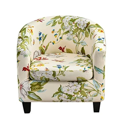 Afbeelding van CHNSHOME Tub stoelhoezen 2 stuk stretch club stoel slipcovers 1 zits Tullsta