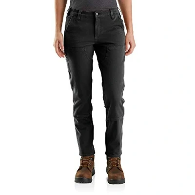 Afbeelding van Broek Carhartt Women Stretch Twill Double Front Trousers Black 10