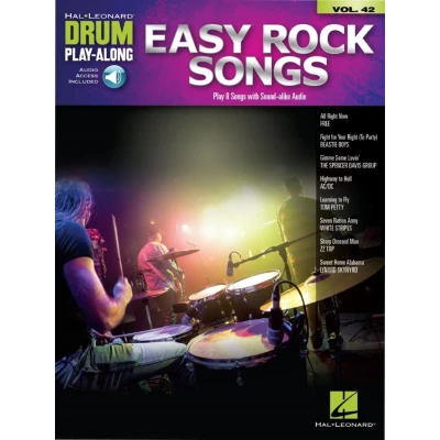 Afbeelding van Hal Leonard Drum Play Along Vol. 42 Easy Rock Songs