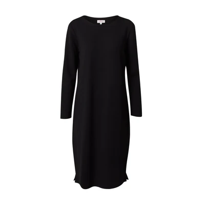 Afbeelding van s.Oliver Midimet Gestructureerd Motief Jurk, Dames, Maat: 36, Schwarz