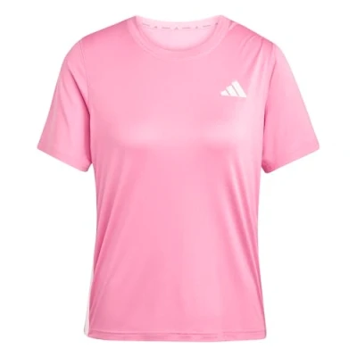 Afbeelding van adidas Performance Train Essentials 3STRIPES Workout Sport Tshirt, Dames, Maat: XS, Pink fusion/white