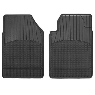 Afbeelding van CarFashion Allweather schaalmat A1, auto vloermatten set in zwart, 2 delig, zonder mathouder voor