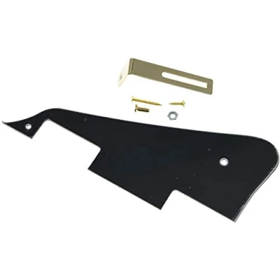 Afbeelding van Dopro Zwarte 3 laags LP gitaar slagplaat met gouden beugel voor Epiphone Les Paul