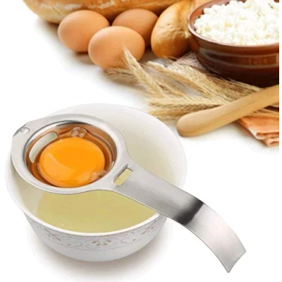 Afbeelding van Ei Separator Geel Wit Filter Voedselgrade Divider Roestvrij Staal Zeef Keuken Gadget Koken Tool Koken/Bakker Extractor