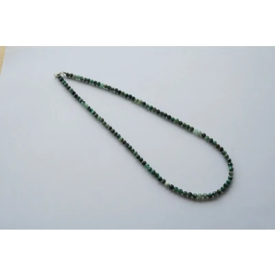 Afbeelding van Smaragd gefacetteerd collier