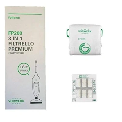 Afbeelding van Vorwerk FP200 Kobold 3 in 1 Premium Filter, een verpakking van 6 stuks