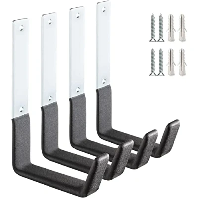 Afbeelding van PYBTOOL Robuuste garagehaak van staal, multifunctionele haken voor het opbergen garages, organizer tuingereedschap in de garage, haak wandmontage staal