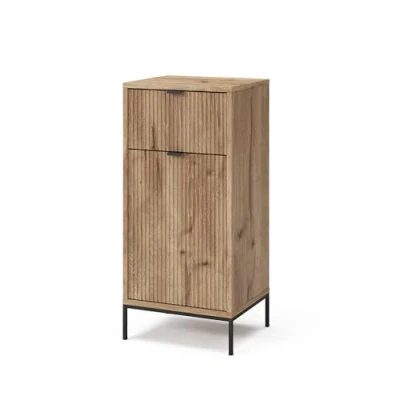 Afbeelding van Vicco Halfhoge kast &quot;Eliza&quot;, Viking Eik, 40 x 87 cm met deur en lade