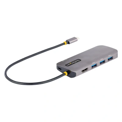 Afbeelding van StarTech.com USB C Multiport Adapter, 4K 60Hz HDMI Video 3 Port 5Gbps A 3.2 Hub, 100W P
