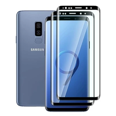 Afbeelding van FWKDWHPH 2 stuks gehard glas beschermfolie voor Samsung Galaxy S9 Plus, 3D volle dekking,9H hardheid,krasbestendig,zonder luchtbellen,HD Display Protection
