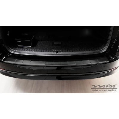 Afbeelding van Avisa Zwart RVS Achterbumperprotector passend voor Skoda Octavia IV Kombi 2020 Incl. RS &#039;Ribs&#039;