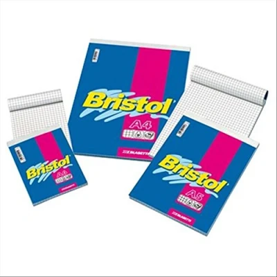 Afbeelding van Blasetti Bristol schrijfblok &amp; schrift A4 60 vel Meerkleurig
