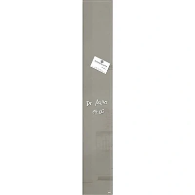 Afbeelding van Glasmagneetbord Sigel Artverum 120x780x15mm taupe