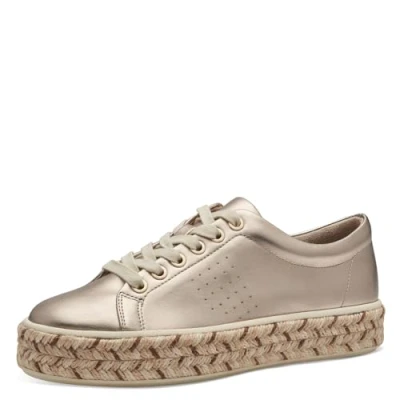 Afbeelding van Jana Sneakers laag, Dames, Maat: 40, Champagner Kunststof
